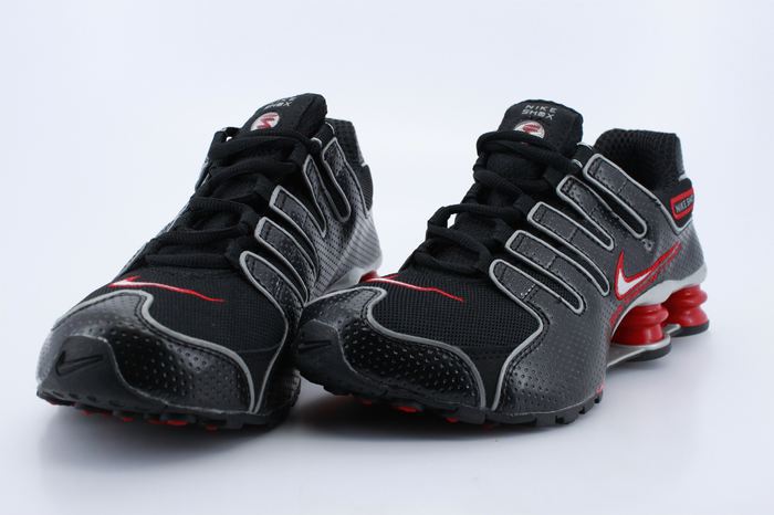 Women Nike Shox NZ Black Dark Red Shoes