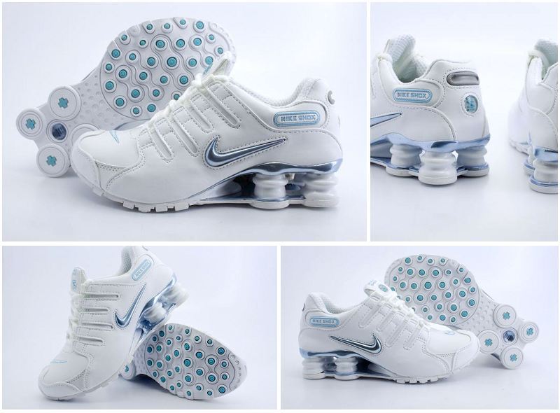 Women Nike Shox NZ White Green Shoes