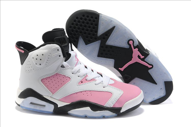 Nike Jordan 6 White Pink Black For Women