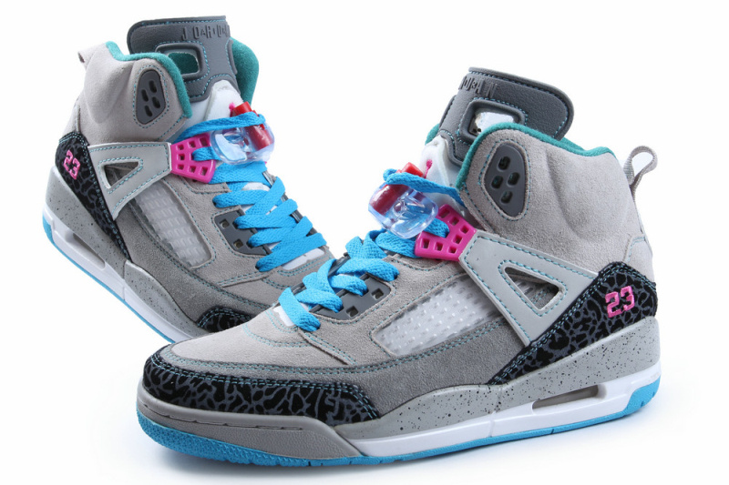 Nike Jordan Spizike Shoes For Women Grey Grey Blue - Click Image to Close