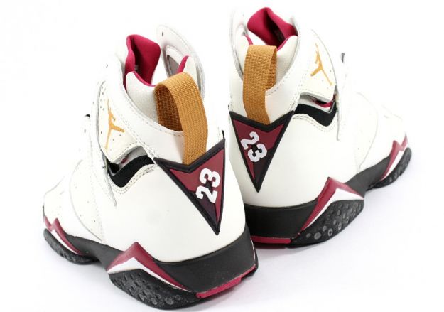 nike air jordan 7 og white black cardinal red yellow shoes - Click Image to Close