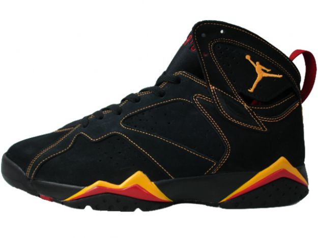 jordan 7 black yellow red