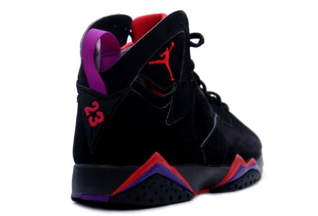 nike air jordan 7 retro black true red purple shoes