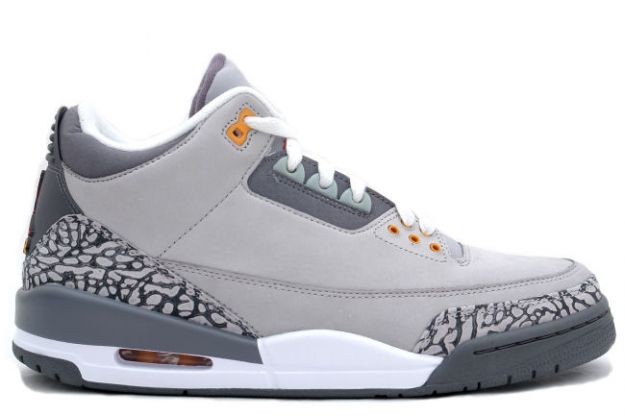 nike jordan 3 retro silver sport red light graphite orange peel shoes