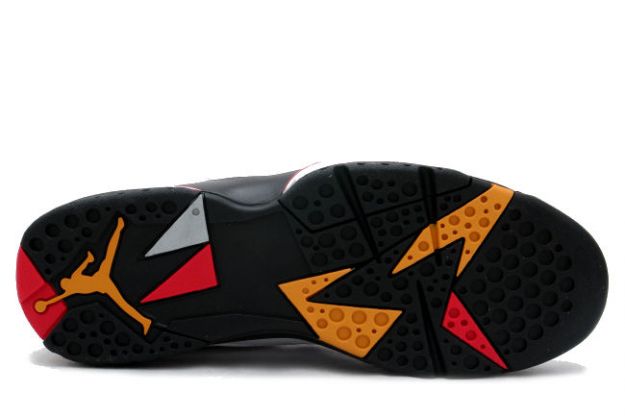nike jordan 7 og cardinals white black cardinal red yellow shoes