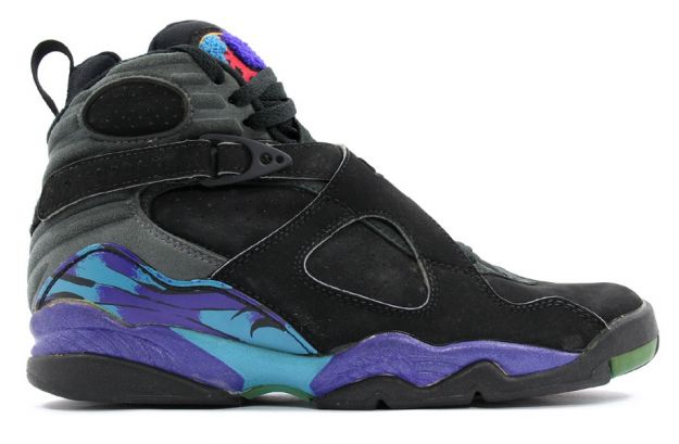 popular nike air jordan 8 og aquas black purple blue shoes - Click Image to Close